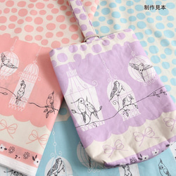 Shinzi Katoh　シャーティング生地[Bird_グリーン] 6枚目の画像