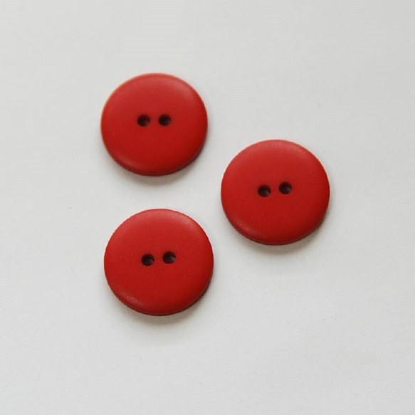 [D-2777-15-2]シンプルボタン：アンカー/赤（3個） 2枚目の画像