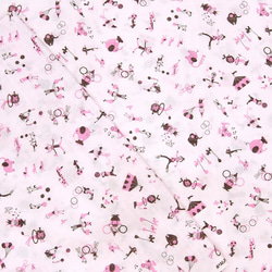 Shinzi Katoh　ダブルガーゼ生地[Circus_ピンク] 1枚目の画像