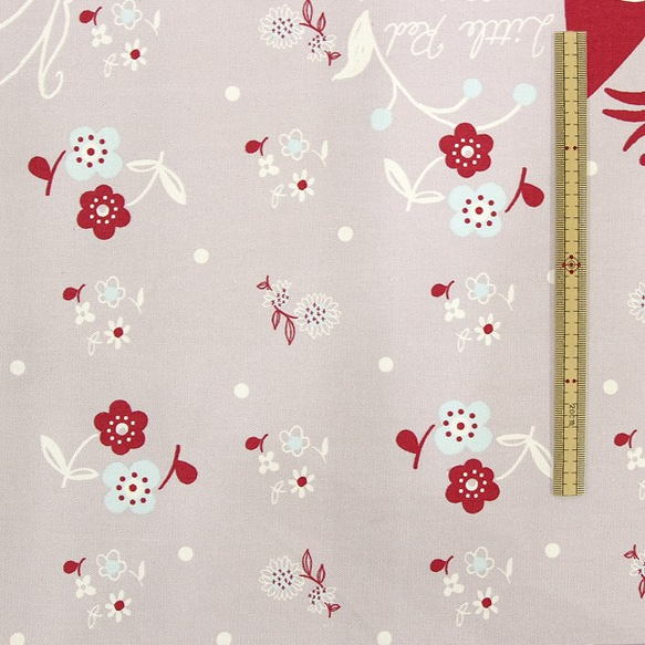 Shinzi Katoh　オックス生地[Little Red Riding Hood_グレー] 5枚目の画像