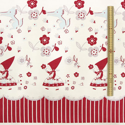 Shinzi Katoh　オックス生地[Little Red Riding Hood_グレー] 6枚目の画像