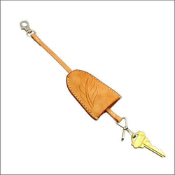 鑰匙包鑰匙套包包魅力Nume皮革羽毛雕刻 第3張的照片
