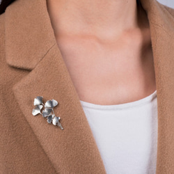 。植被之上。NO.05-7 群葉 銀杏葉 項鍊/別針/925銀 第3張的照片