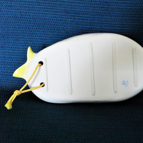 京焼 「幸せの青い鳥」 小鳥の壁掛け花入れ 一輪挿し・花瓶・花器 ちゃ