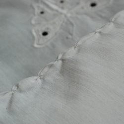 *アンティーク　白糸刺繍　ナフキン・カトラリーケース30cm×12cm. [428] 6枚目の画像