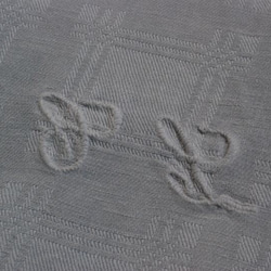 アンティークリネン モノグラム刺繍LC [2386] 5枚目の画像
