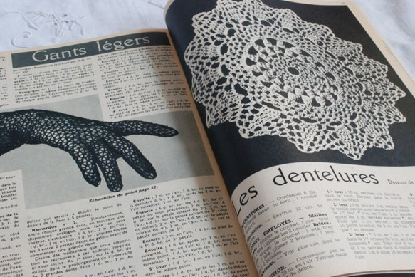 *1954年 手芸雑誌LINGERIE OUVRAGES CROCHET D‘ART 8枚目の画像