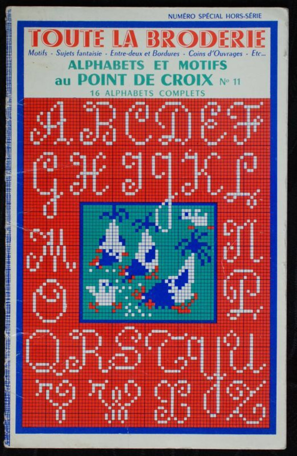 タペストリー刺繍入り 1965年刺繍のすべて クロスステッチ図案集 編み図・パターン