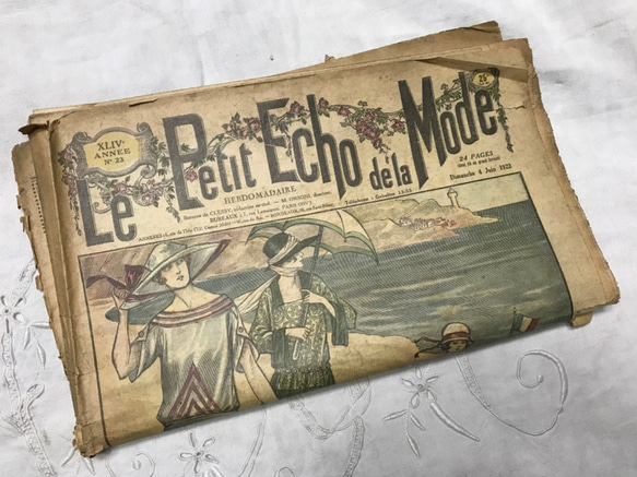 アンティーク　1922年6月発行　Le Petit Echo de la Mode 10枚目の画像