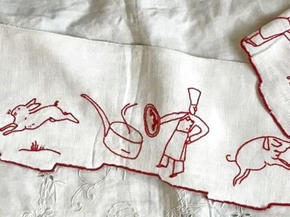 アンティーク刺繍糸 メルスリーボックス ラスト3点！DMCの箱・刺繍糸セット フランスアンティーク雑貨