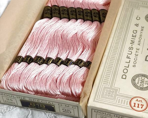 希少】DMC刺繍糸サンプラー（大）色見本 フランスアンティーク