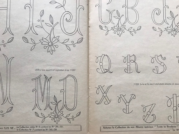 *1963年刺繍図案集「刺繍のすべて」TOUTE LA BRODERIE 全17ページ. 3枚目の画像