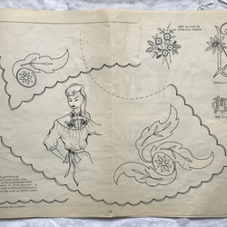 *1956年刺繍図案集「刺繍のすべて」TOUTE LA BRODERIE 全17ページ. 6枚目の画像