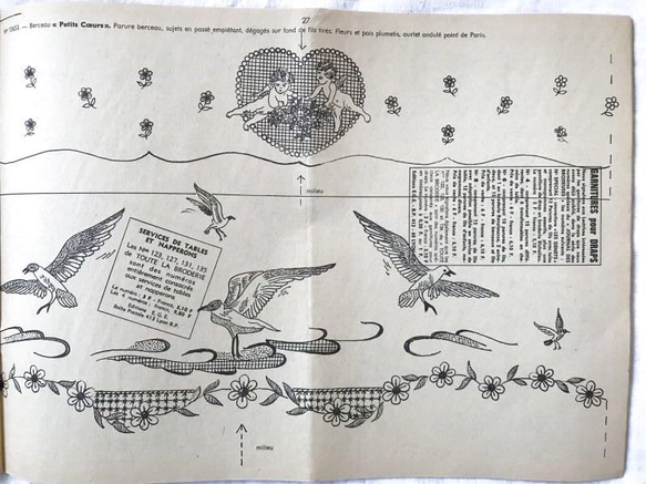 1967年刺繍図案集「刺繍のすべて」TOUTE LA BRODERIE  18周年記念版 全34ページ. 4枚目の画像