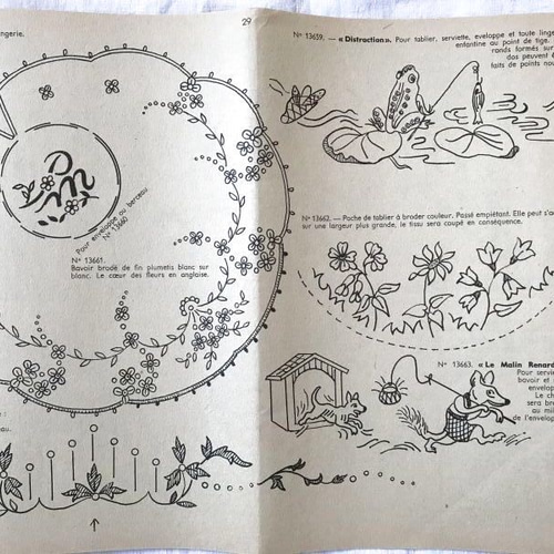 1967年刺繍図案集「刺繍のすべて」TOUTE LA BRODERIE 18周年記念版 全