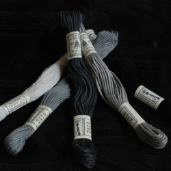 DMC刺繍糸 ＃2415(左端) 黒～グレー系 6枚目の画像