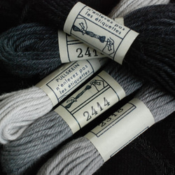 DMC刺繍糸 ＃2318(右から2番目) 黒～グレー系 8枚目の画像