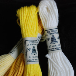 DMC刺繍糸 #2307(右から2番目)黄～白系 7枚目の画像