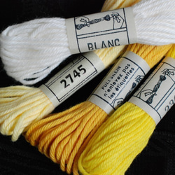 DMC刺繍糸 #2307(右から2番目)黄～白系 8枚目の画像