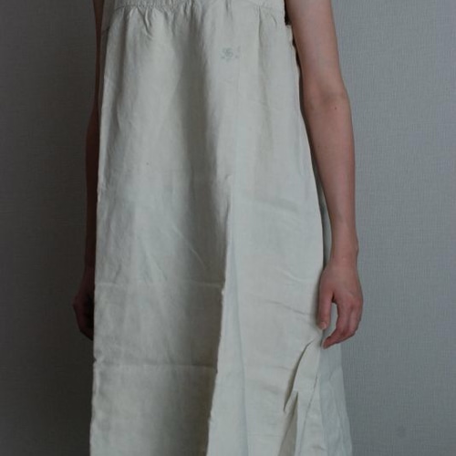 フランス　アンティーク　ワンピース　リネン　D france antique linen dress / nighty アンティークリネン