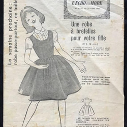 *フランス  1960年10月　子供用型紙. 1枚目の画像
