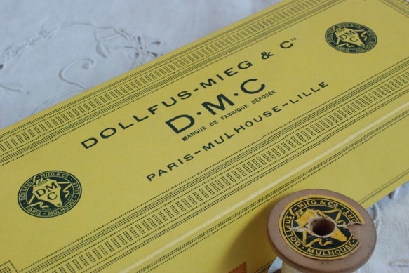 フランス　アンティーク　ヴィンテージ　箱入り　DMC 糸　9個 フランスアンティーク | フランス DMC コットン製レース糸 10個