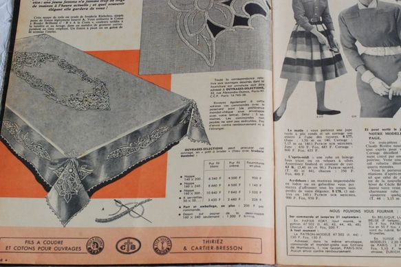 1958年9月 手芸雑誌 L’ECHO de la MODE. 7枚目の画像