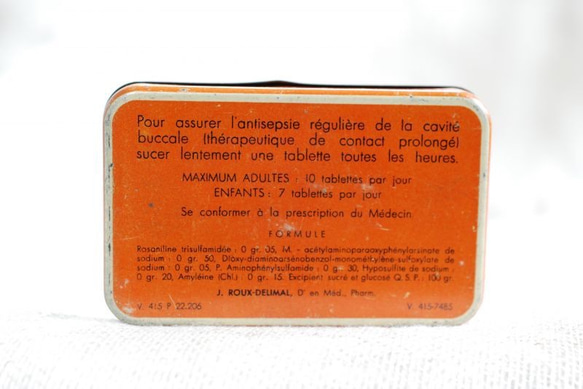*フランスアンティーク缶 COLLUSULFAMYD薬缶. 5枚目の画像