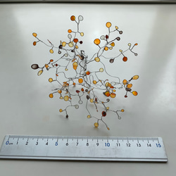 ワイヤークラフト　木の枝　✳︎ オレンジver✳︎ 7枚目の画像