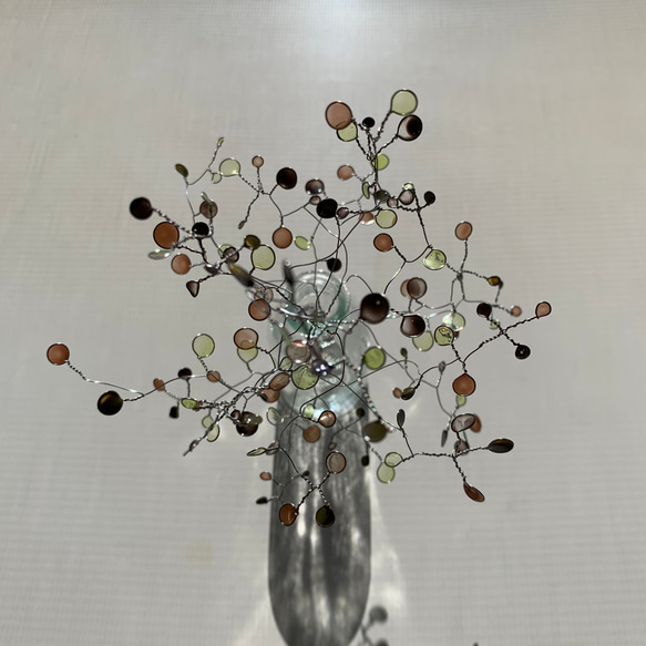 ワイヤークラフト　木の枝　✳︎スモーキーver✳︎ 2枚目の画像