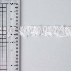 【デニムの耳】細　ホワイト 2枚目の画像