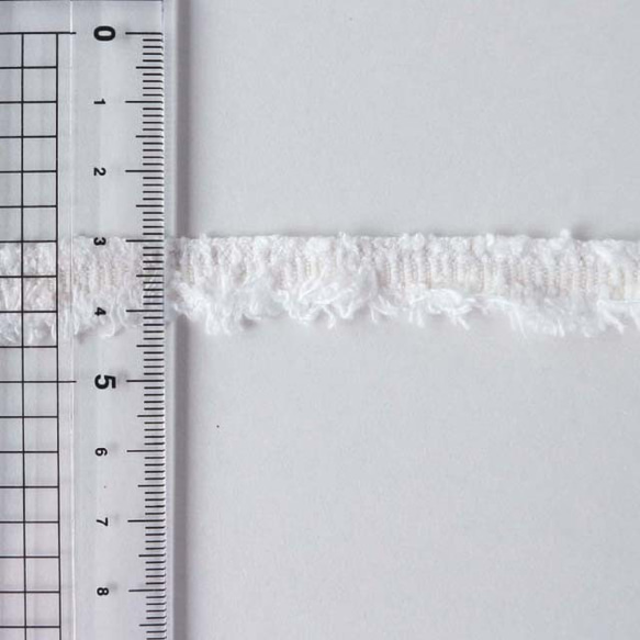 【デニムの耳】細　ホワイト 2枚目の画像