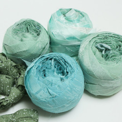 キモノヤーン　絹　200g　ターコイズ・グリーンMIX03 2枚目の画像