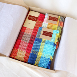 ほっこり　裂織り　ランチョンマットとコースター ほっこり裂織りランチョンマットとコースター