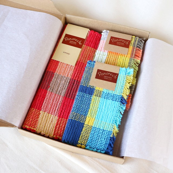 裂き織】コースター＆ティーマット ギフトセット コースター saccora