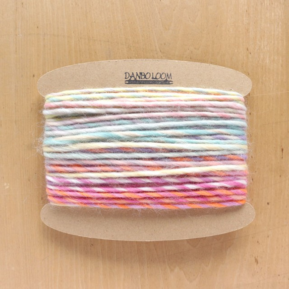 手織りにも！毛糸　FukuFuku 008 A パステル（M） 1枚目の画像