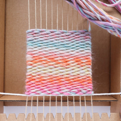 手織りにも！毛糸　FukuFuku 008 A パステル（M） 3枚目の画像