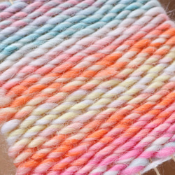手織りにも！毛糸　FukuFuku 008 A パステル（M） 4枚目の画像