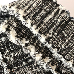 ＊受注生産＊【裂き織】カメラストラップ　デニム　Lot.301 グレー　手織り 4枚目の画像