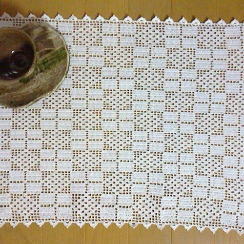 テーブルセンター作りました！モチーフの繋ぎ方｜How to crochet
