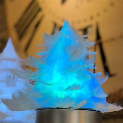 【光る羽ツリー】てのひらサイズ LEDライト付き feather tree light 7枚目の画像