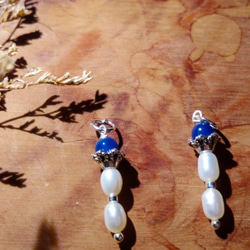 純粋なきれい|淡水真珠のイヤリングのペア 3枚目の画像