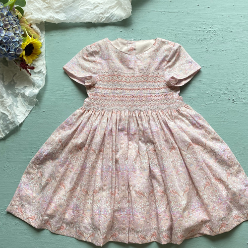 リバティ❤︎スモッキング刺繍プリンセスワンピース 子供服 pratolina  