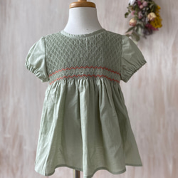 libertyfabric and linenスモッキング刺繍ワンピース 子供服