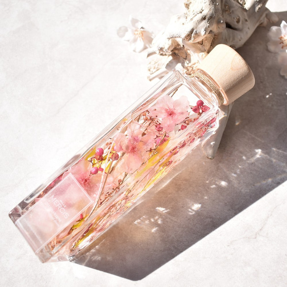 本物のさくら【桜ハーバリウム】『MIYABI-雅-』花宴（はなのえん）- 紅梅  ＊メッセージカード無料 2枚目の画像
