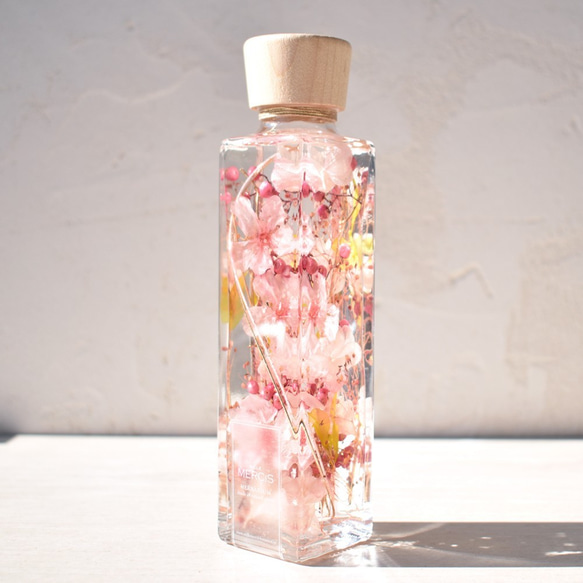 本物のさくら【桜ハーバリウム】『MIYABI-雅-』花宴（はなのえん）- 紅梅  ＊メッセージカード無料 7枚目の画像