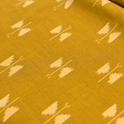 久留米絣】生地〈蝶が舞う｜向日葵色〉※1m～ 生地 久留米かすり