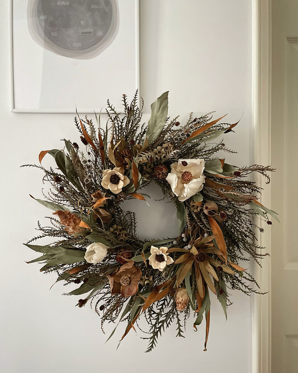 ドライフラワーリース◆autumn  wreath◆