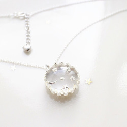 silver925☆Moon and Star Intaglio Pendant 2枚目の画像