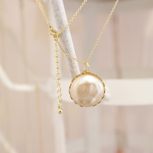 Miriam Haskell Baroque Pearl Pendant＊vintage ミリアムハスケル 